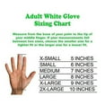 thumbnail image 2 of White Church Gloves with Gold Cross in Sizes Small to Xlarge, 2 of 2