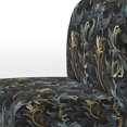 thumbnail image 4 of Designart "Elegant Ebony with Black and Gold Paisley I" Black Paisley Upholstered Accent Chair - Glam Arm Chair For Bedroom, 4 of 5