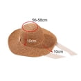 thumbnail image 6 of Cheers.US Womens Straw Sun Hats Wide Brim Foldable Beach Hats UV UPF 50+ Summer Sun Travel Hat for Women, 6 of 6