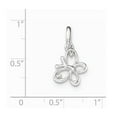 thumbnail image 5 of 925 Sterling Silver Polished Cubic Zirconia Butterfly Shaped Pendant, 5 of 5