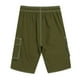 thumbnail image 3 of Pantalones Cortos para Hombre de Cintura Elástica con Bolsillos Pantalones de Verano Casuales de Color Sólido, Poliéster Ligero de Moda para la Playa, la Natación Y el Uso Diario, 3 of 6