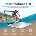 thumbnail image 2 of HP 14" FHD IPS Display Laptop, AMD Ryzen 3-3250U, 8GB RAM, 128GB PCIe SSD, AMD Radeon Graphics, True Vision HD Camera, Wi-Fi 5 and Bluetooth, Windows 11 S, Silver, 32GB Hotface USB Card, 2 of 7