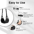 thumbnail image 3 of LANFENG Airplane Foot Hammock With Premium Memory Foam,Foot Hammock For Plane Travel,Airplane Hammock Foot Rest For Airplane,Train Travel And Office Use, 3 of 6