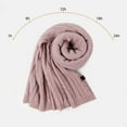 thumbnail image 4 of JAHH Long Knit Scarf Men Women Stylish Classic Solid Color Scarves Warm Soft Autumn Winter Chunky Knitted Scarfs for Outdoors Men and Womens, 4 of 4
