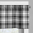 thumbnail image 3 of Ambesonne Abstract Window Valance, British Tartan Pattern, 54" X 18", White Black, 3 of 5