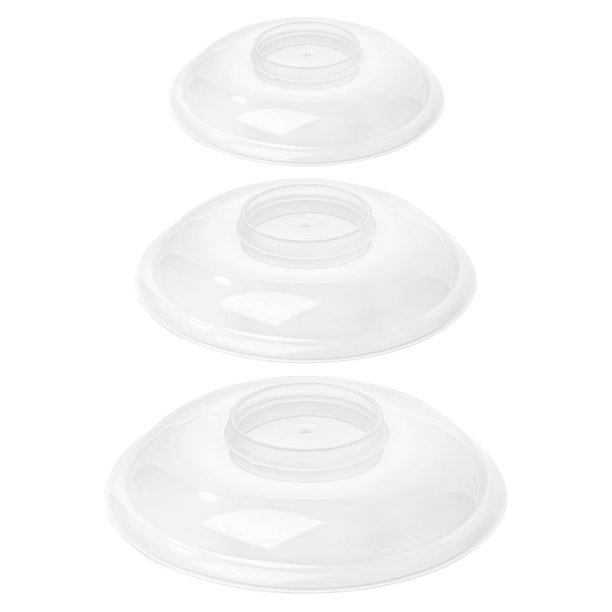 3 uds cubierta contra salpicaduras de microondas para alimentos tapa de plástico transparente para microondas cubierta de plato de comida para servir tapa de microondas