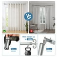 thumbnail image 5 of Urbanest Adjustable Flame Curtain Rod, 5/8" Diameter, Pewter, 84"-120", 5 of 6