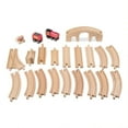 thumbnail image 3 of Melissa & Doug Classic Wooden Figure Eight Train Set, 3 of 3