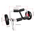 thumbnail image 4 of Graflsoa Compact Aluminum Kayak Cart with 8" PU Wheels, Easy-Fold Design for Portable Storage and Transport, No-Tool Assembly, 12ft Strap, and Kickstand for Secure Loading., 4 of 7