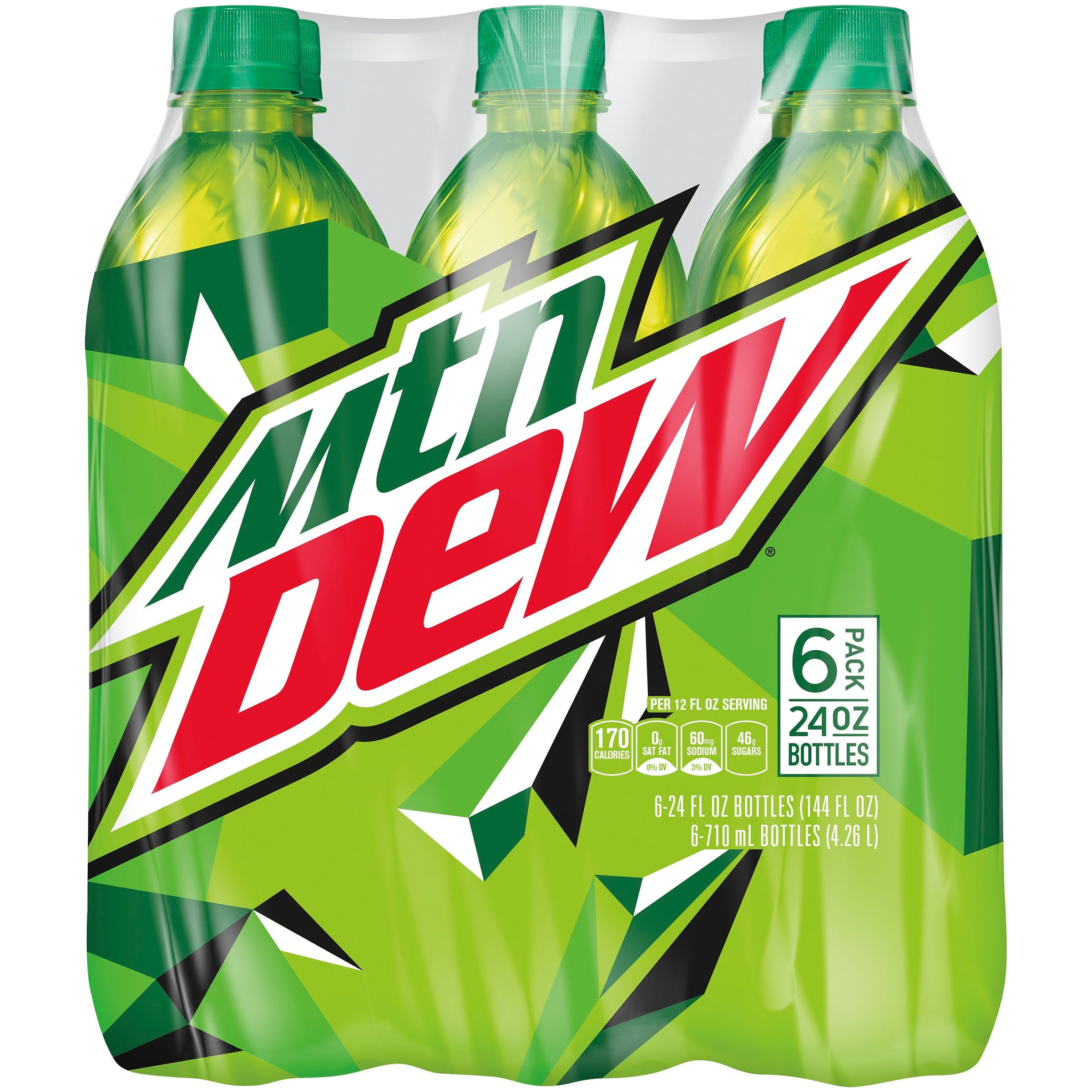 Mountain Dew Soda 6 24 Fl Oz Bottles Walmart Com Walmart Com