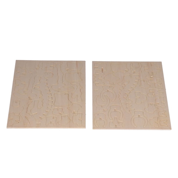 Rompecabezas de construcción de madera para niños, rompecabezas de madera 3D de aprendizaje temprano, rompecabezas dimensional de animales, juego de rompecabezas de madera, eficiencia maximizada