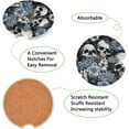 thumbnail image 2 of Coolnut White Skull Blue Car Coasters 2 Pack Drinks Absorbent Ceramic Stone Car Coasters with Fingertip Grip Car Cup Holder Coasters Home Decor Gifts, 2 of 6