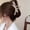 White, variant on Simple hair clip, large hair clip, bow hair clip for hair with large volume at the back of the head