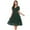 Green, variant on Nnhblu Cocktail Dresses Evening Party V Neck Wedding Guest Dresses for Women Short Sleeve Khaki - XL