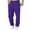 Purple, variant on Mens Sweatpants Casual Wide Leg Loose Fit Lounge Pants Fashion Baggy Lightweight Joggers With Pockets