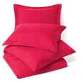thumbnail image 3 of Nestl 3pc King Duvet Cover Set, Luxury Microfiber Duvet Cover King with 2 Pillow Shams, (90"x104"), Hot Pink, 3 of 7
