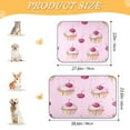thumbnail image 3 of Pet Cooling Pad Foldable Self Cooling Mat Breathable Pet Cushion Sleep Pad for Dogs and Cats Cake and Cherries S, 3 of 9