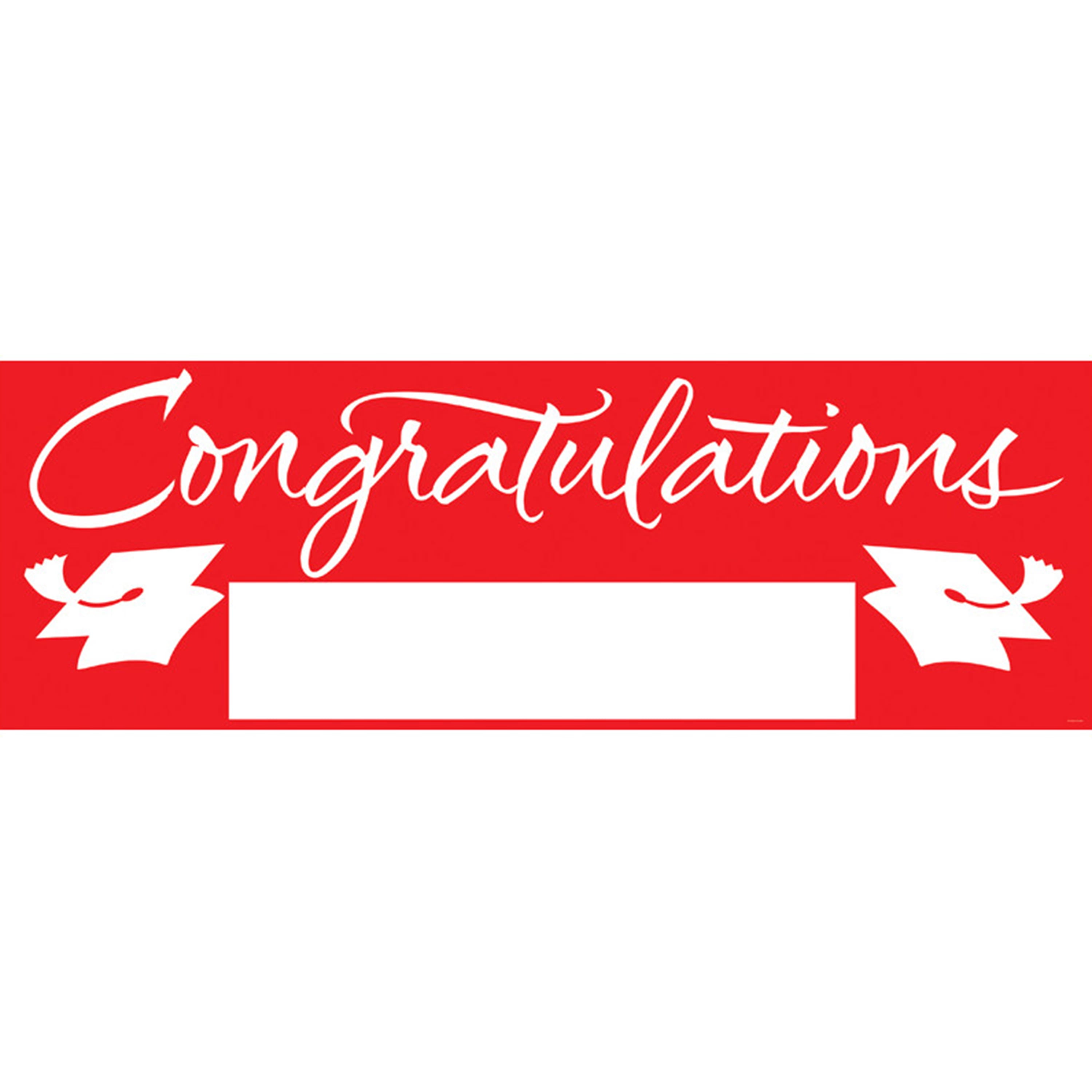 Red Graduation Party Banner Walmart