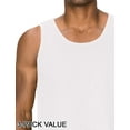 thumbnail image 3 of J. METHOD Men's Premium Basic Casual Plain Tank Top Sleeveless Crewneck Active Workout T Shirts NEMT106 3 PC White 3XL, 3 of 4