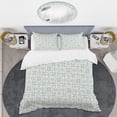 thumbnail image 2 of Designart 'Floral Retro Pattern IV' Mid-Century Modern Duvet Cover Set, 2 of 4