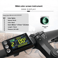 thumbnail image 4 of Three Mode Ebike Controller 24V/36V/48V with S866 LCD Color Display Waterproof Connector 1000W Motor Conversion Parts,A, 4 of 8
