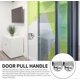 thumbnail image 2 of Drilled Glass Door Handle/clip/clamp For Office Glass Door Display Cabinet Drawer Pull Furniture Hardware (silver) (2pcs), 2 of 5