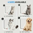 thumbnail image 2 of Pet door holes, cat door, dog door, 4-way safety lock flip cover door, weatherproof pet door for dogs and cats (with a rainbow ball toy included)XL(11in*9.9in*2.15in), 2 of 7