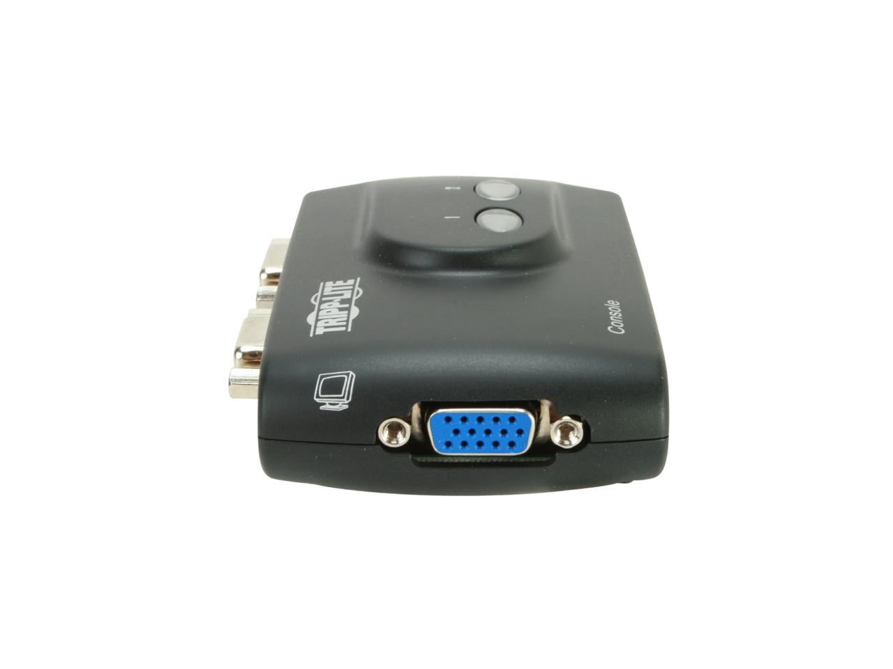 Tripp Lite 2-Port Compact USB KVM Switch w/Audio and Cable