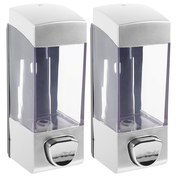 2pcs Wall-mount Liquid Soap Container Shampoo Box Bathroom Washroom Accessories