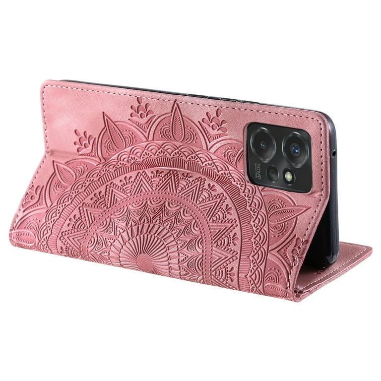 Custodia Con Cinturino Polso MOJIA Custodia Motorola Edge 60/50 Neo - Cover Portafoglio Pelle PU Con Portacarte, Cinturino E Tracolla Cover Con Tracolla Polso - Foto 14