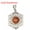 Gold Sandstone, variant on 1x Round Bead Mini Crystal Flower Pendant Stone Gemstone Jewelry Healing Reiki-Blue Sandstone-1PC (Random Pick)