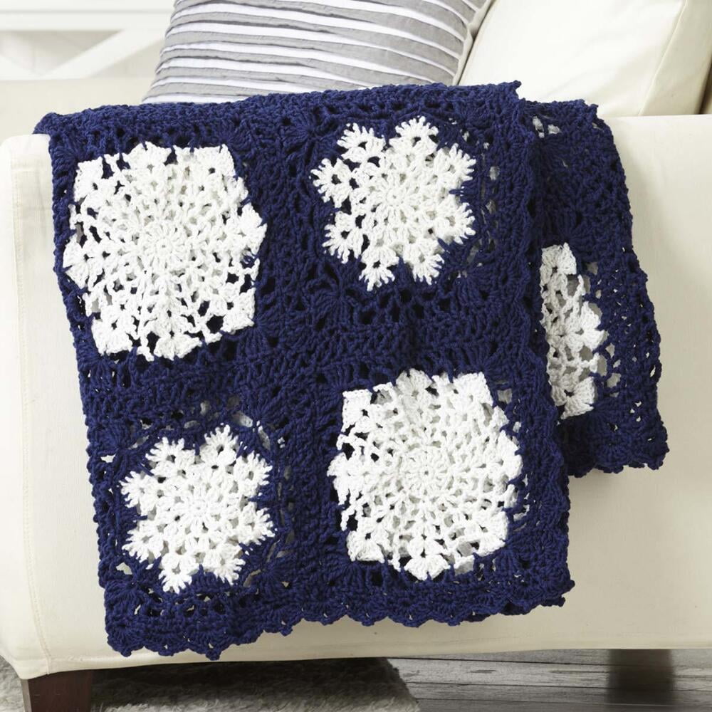 Twilight Snowflake Crochet Afghan Kit