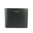 thumbnail image 1 of Pre-Owned SAINT LAURENT Bi-fold Wallet 396307 Black Leather Men's Wallet/Coin Case, 1 of 10