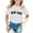 White, variant on Stylish Crew Neck Short Sleeve Letter Print Tops for Girls and Kids Casual Everyday Wear T-Shirts Kids Short Sleeve Crewneck Solid Basic Tees Casual Tops
