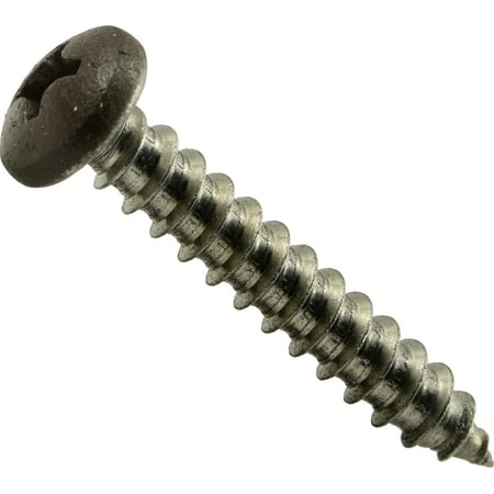 

014973208745 Brown Phillips Pan Sheet Metal Screws 8 x 1 Piece-100