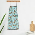 thumbnail image 5 of Naloa 1Pack Adjustable Bib Apron Waterdrop Resistant Cooking Kitchen Aprons for Women Men Chef, Cute Otters Print, 5 of 5
