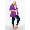 thumbnail image 3 of Women's Plus Size Casual Short Sleeve Cardigan, 3 of 5