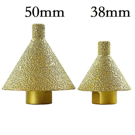 

BCLONG 2Pcs M10 Thread Diamond Chamfer Countersink Bits Cone Carve Grinding Wheel