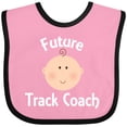 thumbnail image 3 of Inktastic Future Track Coach Occupation Boys or Girls Baby Bib, 3 of 4