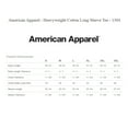 thumbnail image 5 of AMERICAN APPAREl - Long Sleeve T-Shirt | 6 Oz./yd², 100% Cotton | 6 Pack Mix Color Tee - L Size, 5 of 5