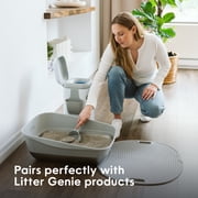 Litter Genie Light Unscented Clumping Cat Litter, 28 lbs with 9 ft refill| Lightweight 20% Lighter Natural Clay | Fast-Clumping, Odor Control, Dust-Free