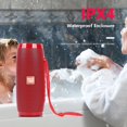 thumbnail image 4 of Portable Bluetooth Speaker Waterproof Wireless Speaker TG-157 Outdoor Portable Wireless Bluetooth Speaker With RGB Colorful Lights - Red, 4 of 8
