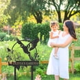 thumbnail image 3 of KAINSY Personalized Metal Garden Sign, Custom Garden Decor, Custom Yard Art Sign, Outdoor Gardening Home Decor, Garden Stake Gifts for Gardeners(10inches), 3 of 9