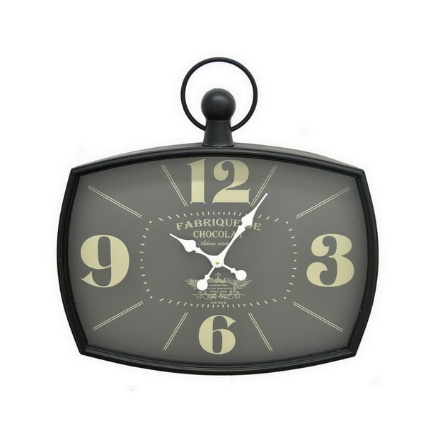 Three Hands Gray Wall Clock - Walmart.com - Walmart.com