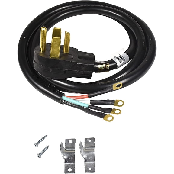 HQRP 6 ft Cord Power Cable, Heavy-Duty, Black