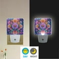 thumbnail image 2 of Yayeee LED Plug in Night Light for The Home with Auto Dusk to Dawn Light Sensors, 2 Pack, Light Purple Flowers, 2 of 6