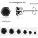 thumbnail image 2 of 6 Pairs Stud Earrings Set,Clear Cubic Zirconia 316L Stainless Steel Earrings for Women for Men 3-8mm, 2 of 4