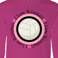 thumbnail image 4 of Inktastic I Love Volleyball Sports Long Sleeve T-Shirt, 4 of 5