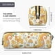 thumbnail image 3 of Disketp Retro 70s 60s Flower Estuche de Lápices de Cuero con Cierre, Estuche Compacto para Papelería, Bolígrafos y Accesorios Pequeños, 3 of 7