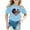 Blue, variant on Girls Summer Shirts Size 10-12 Relaxed Fit Cartoon Car Printing O-Neck Soft Stretch Athletic Short Sleeve T-Shirts Crew Neck Shirts Tops for Girls Youth Teens